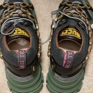 BrandNew Gucci Green Flashtrek with (Removable purple jewels) GUCCI Flashtrek SEGA Green Purple Swarovski Crystal Mens  main image 3